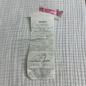 VTG receipt Walmart December 1999 Christmas Layaway movie film prop collectible